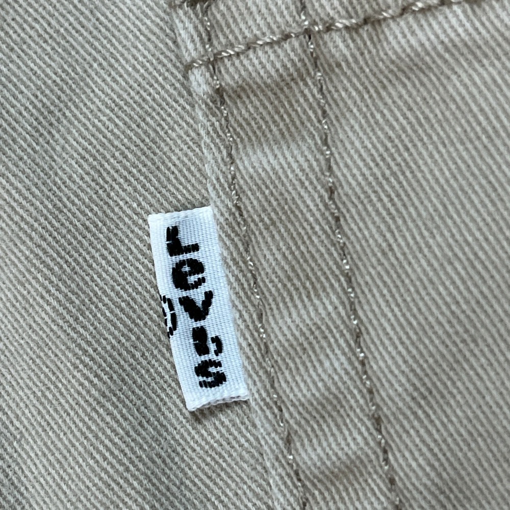Levis 514 Pants Mens 36x32 Khaki Tan Straight Fit 5 Pocket Twill Chino Classic - Picture 6 of 14